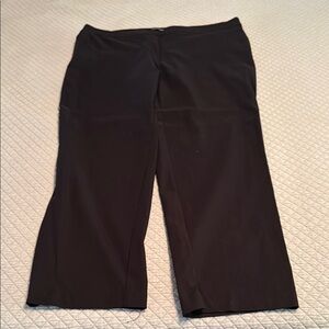 Hilary Radley Black Straight-Leg Trousers